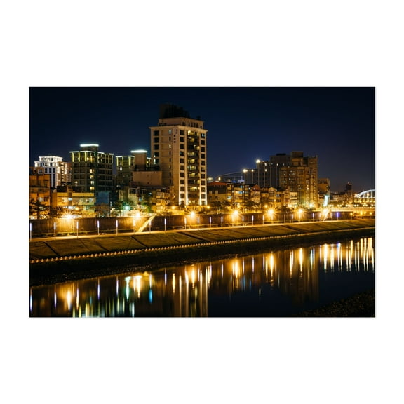 The Keelung River - Taipei Taiwan Photography Unframed Wall Art Print 5 x 7 inches