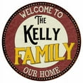 thumbnail image 1 of The Kelly Family 14" Round Metal Sign Kitchen Game Room Decor 100140038070, 1 of 1
