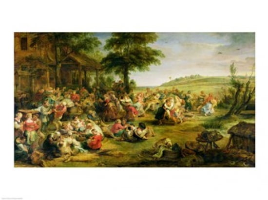 The Kermesse Canvas Art - Peter Paul Rubens (24 x 18)