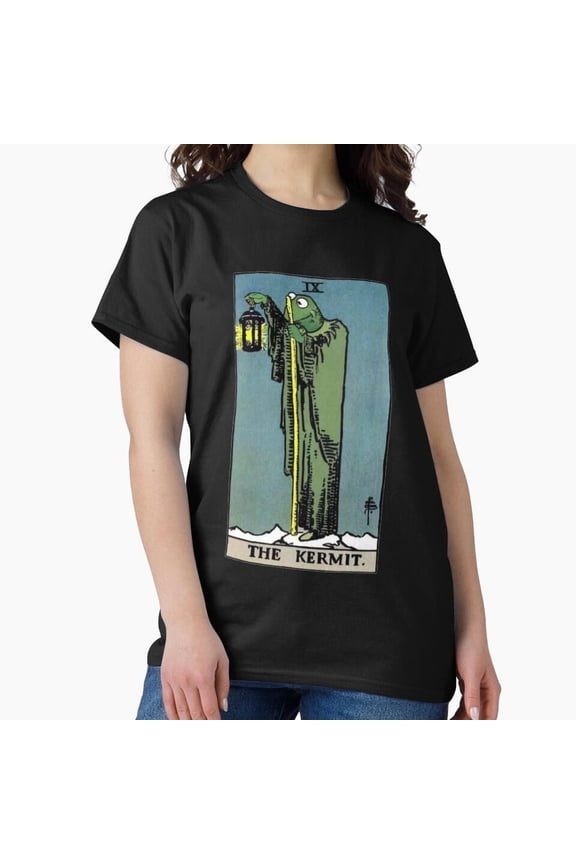 The Kermit Tarot Funny Muppet Parody Graphic H34280 T-Shirt, for Men and Women, Up to Size 5XL