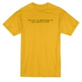 thumbnail image 1 of The Key To Happiness Is Low Expectations Graphic Men Gold T-Shirt, Male XX-Large, 1 of 2