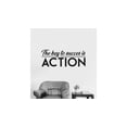 thumbnail image 1 of The Key To Success Is Action - Positive Life Quote Motivational Quote Inspiration Quote Vinyl Wall Art Wall Sticker Wall Decal Decoration For Home Room Class Room Office Living Room Size (35x40 inch), 1 of 3
