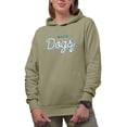 thumbnail image 1 of The Key to Happiness Is Dogs Quote with Paw Art Merch Gift, Sand Hooded Sweatshirt or Hoodie, Small, 1 of 5