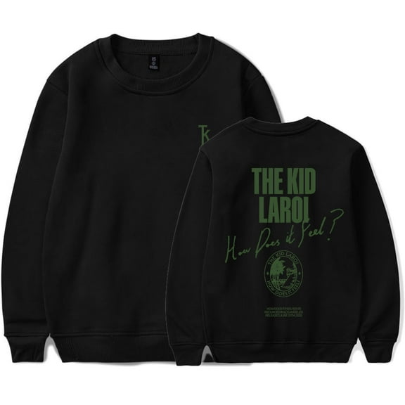 The Kid LAROI How Does It Feel Crewneck Sweatshirt Unisex Long Sleeve Streetwear Pullover Clothes