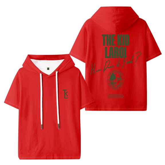 The Kid LAROI How Does It Feel Hooded T-shirt Women Men Short Sleeve Tee Casual Fashion Tops
