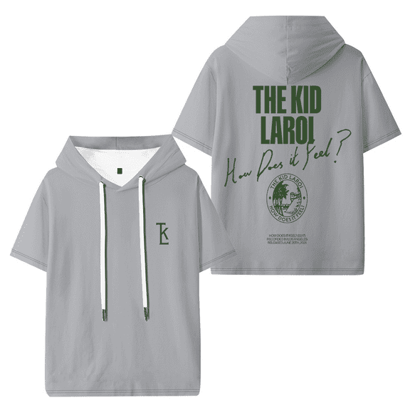 The Kid LAROI How Does It Feel Hooded T-shirt Women Men Short Sleeve Tee Casual Fashion Tops