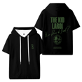 thumbnail image 1 of The Kid LAROI How Does It Feel Hooded T-shirt Women Men Short Sleeve Tee Casual Fashion Tops, 1 of 2