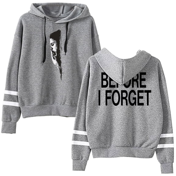 The Kid LAROI Merch Before I Forget Pullover Hoodie Long Sleeve Pocketless Women Men Casual Hooded Sweatshirt