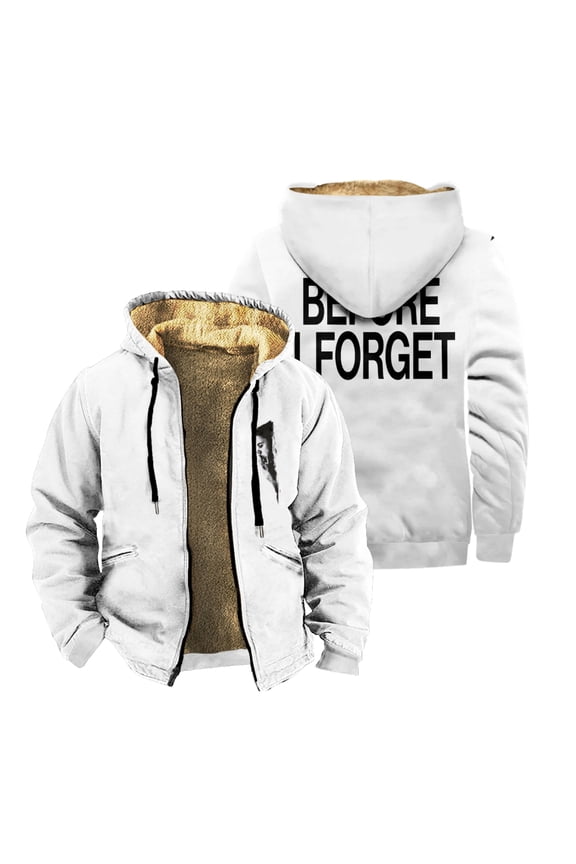 The Kid LAROI Merch Before I Forget Zipper Jacket Long Sleeve Winter Parka Women Men Casual Fashion Coat