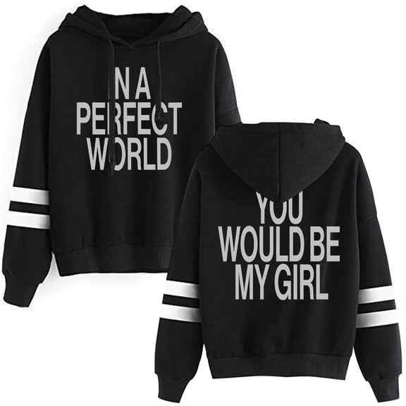 The Kid LAROI Perfect World Hoodie Women Men Long Sleeve Pocketless Pullover Casual Hooded Sweatshirt