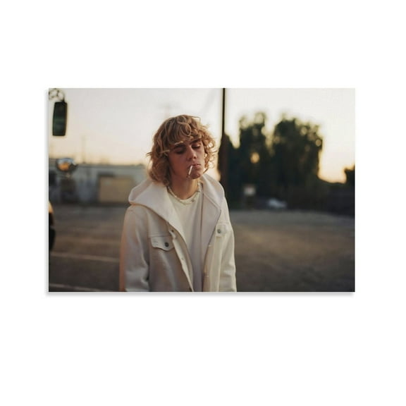 The Kid LAROI Rapper Handsome Cool Poster Picture Print Wall Art Poster Painting Canvas Posters Artworks Gift Room Aesthetic 12x18inch(30x45cm)