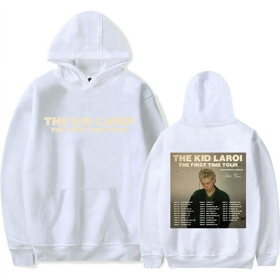 The Kid LAROI The First Time 2024 Tour Hoodie Unisex Casual Long Sleeve Sweatshirt