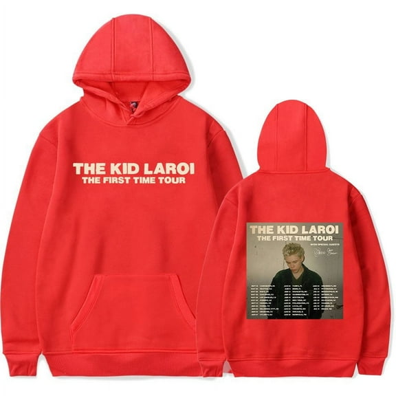 The Kid LAROI The First Time 2024 Tour Hoodie Unisex Casual Long Sleeve Sweatshirt