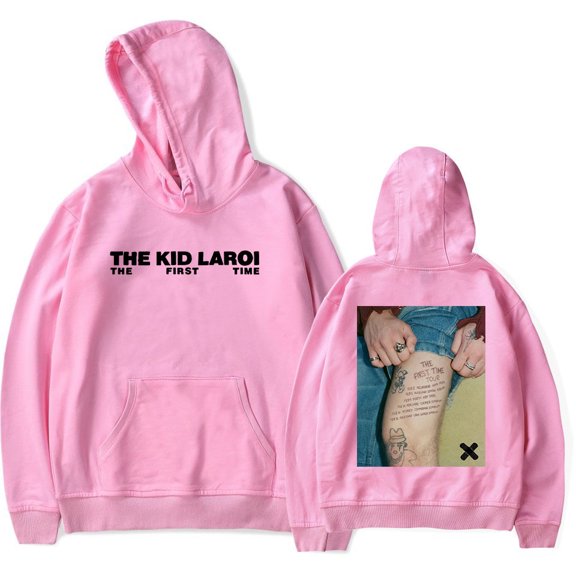 The Kid LAROI The First Time Hoodie Rapper Tour Merch Unisex Casual Long Sleeve Sweatshirt