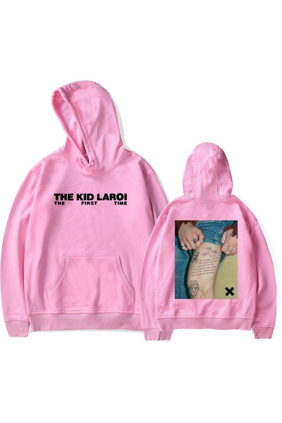 The Kid LAROI The First Time Hoodie Rapper Tour Merch Unisex Casual Long Sleeve Sweatshirt