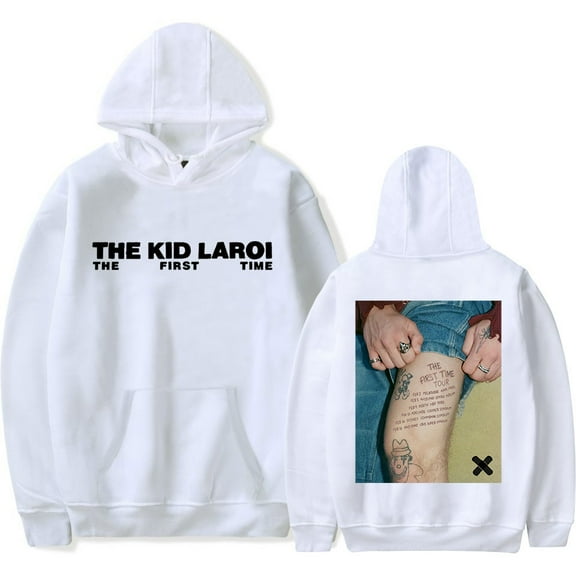 The Kid LAROI The First Time Hoodie Rapper Tour Merch Unisex Casual Long Sleeve Sweatshirt