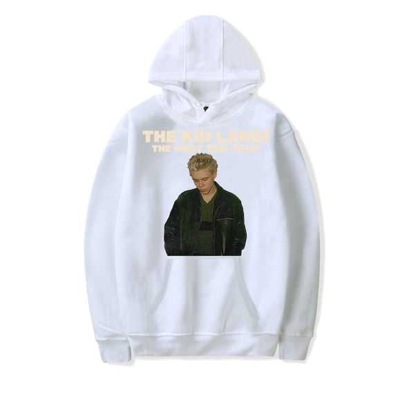 The Kid LAROI The First Time Tour Hoodie 2024 Rapper Unisex Casual Long Sleeve Sweatshirt
