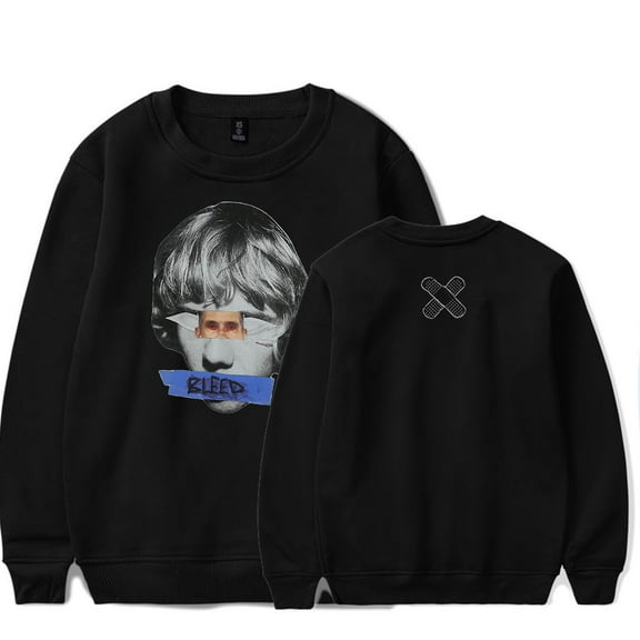 The Kid Laroi Merch BLEED Crewneck Sweatshirt Unisex Fashion Long Sleeve Top