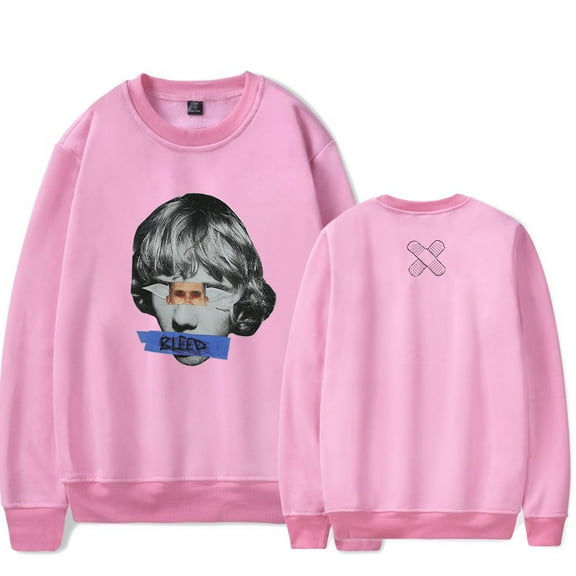 The Kid Laroi Merch BLEED Crewneck Sweatshirt Unisex Fashion Long Sleeve Top