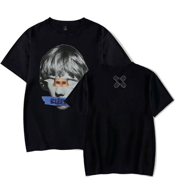 The Kid Laroi Merch BLEED Men's and women's casual and fashionable pure cotton short sleeved T-shirt top