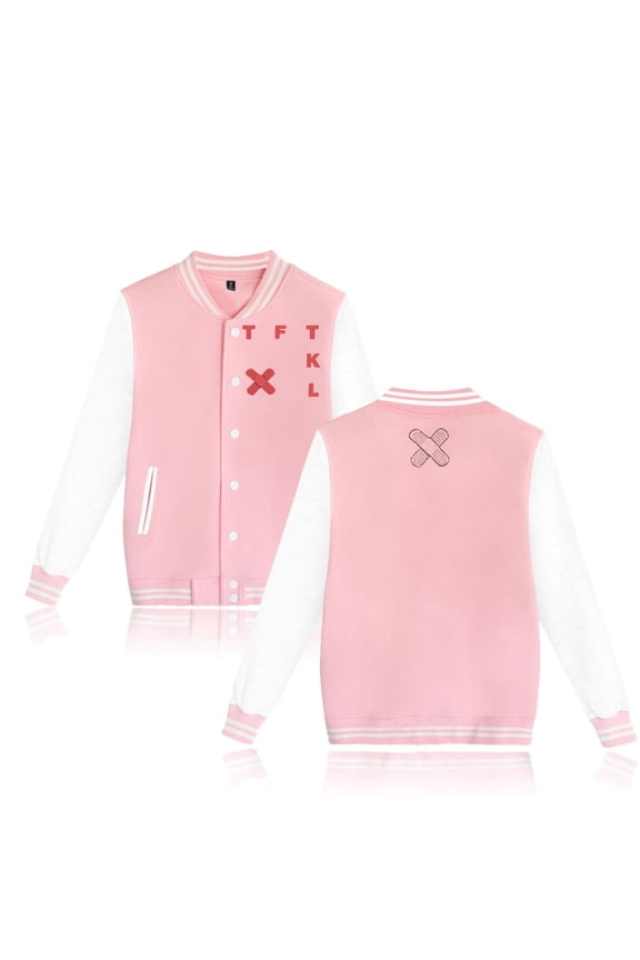 The Kid Laroi Merch TFTKL Baseball Jacket Unisex Fashion Long Sleeve Jacket