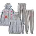 thumbnail image 1 of The Kid Laroi Merch TFTKL Hoodie and Sweatpants set pop print Unisex Casual Street Clothing, 1 of 4