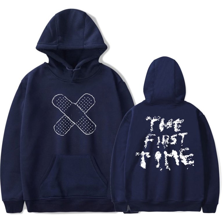 The Kid Laroi Merch The First Time Band Aid Hoodies Winter Casual Hooded Sweatshirt Unisex Clothing