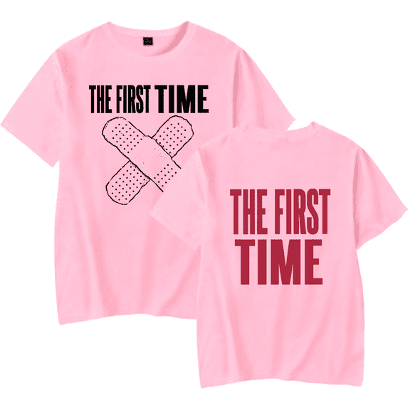The Kid Laroi The First Time Band-Aid Merch Short Sleeve T-shirt Unisex Fashion Crew Neck Top