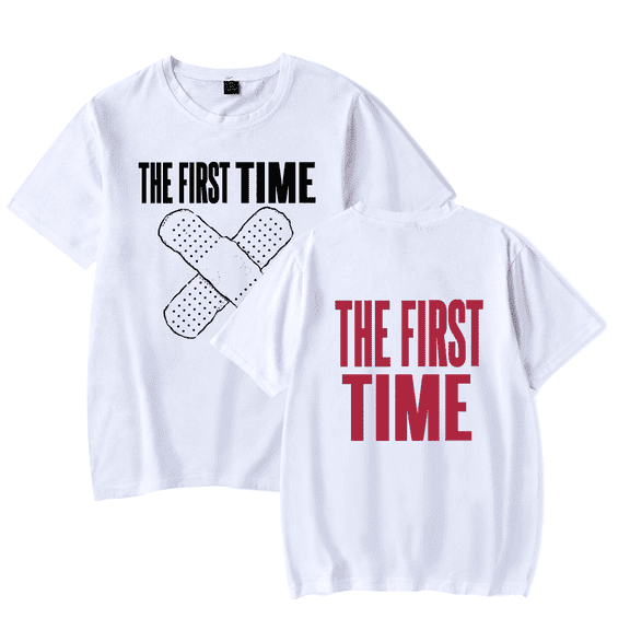 The Kid Laroi The First Time Band-Aid Merch Short Sleeve T-shirt Unisex Fashion Crew Neck Top