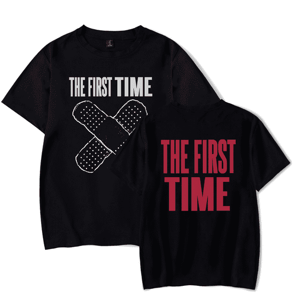 The Kid Laroi The First Time Band-Aid Merch Short Sleeve T-shirt Unisex Fashion Crew Neck Top