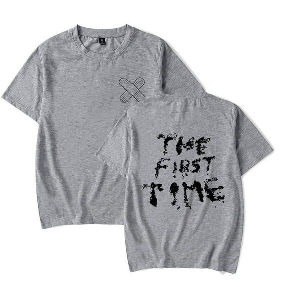 The Kid Laroi The First Time T-shirt fashion round neck men's and women's pure cotton short sleeved casual hip-hop T-shirt