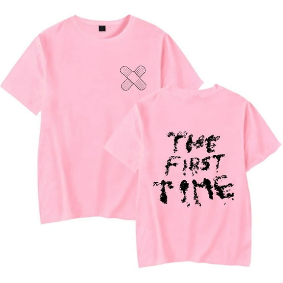 The Kid Laroi The First Time T-shirt fashion round neck men's and women's pure cotton short sleeved casual hip-hop T-shirt