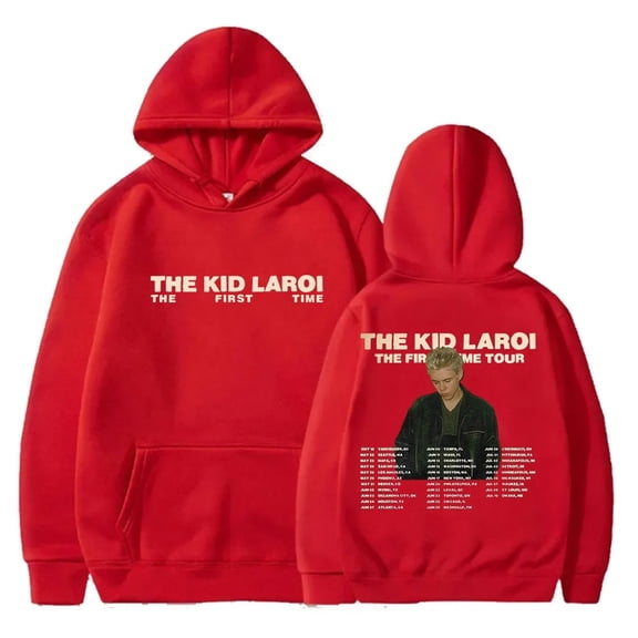 The Kid Laroi The First Time Tour Merch Hoodies Women Men Fashion Pullovers Casual Hooded Sweatshirts