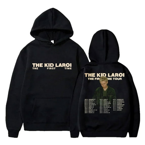 The Kid Laroi The First Time Tour Merch Hoodies Women Men Fashion Pullovers Casual Hooded Sweatshirts