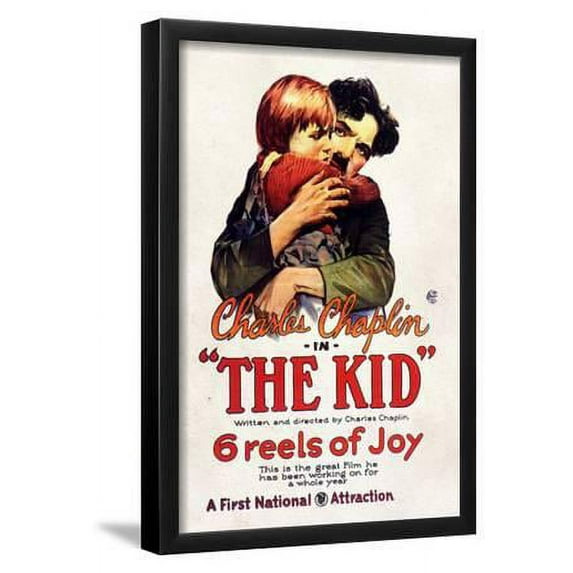 The Kid Movie Charlie Chaplin Jackie Coogan Poster Print, Framed Art Print Wall Art Sold by Art.Com