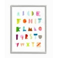 thumbnail image 1 of The Kids Room By Stupell Alphabet Paper Collage Gray Framed Texturized Art, 1 of 2