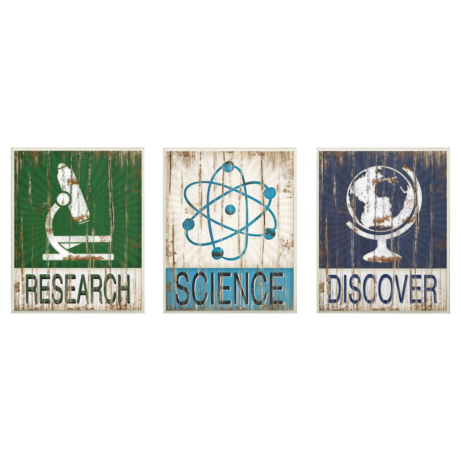 The Kids Room By Stupell Kids MDF Wall Plaques, Set of 3