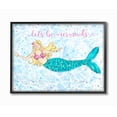 thumbnail image 1 of The Kids Room By Stupell Lets Be Mermaids Blue and Pink Swimming Mermaid Framed Texturized Art, 1 of 2