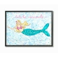 thumbnail image 1 of The Kids Room By Stupell Lets Be Mermaids Blue and Pink Swimming Mermaid Framed Texturized Art, 1 of 4