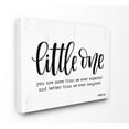 thumbnail image 1 of The Kids Room By Stupell Little One Black and White Script Typography with Wood Look, 1 of 2