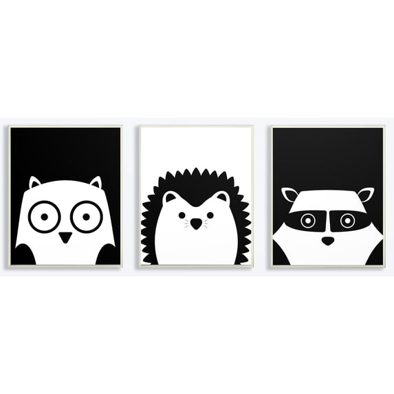 The Kids Room By Stupell Woodland MDF Wall Plaques, Set of 3