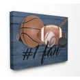 thumbnail image 1 of Stupell Industries #1 Fan Sports Plank Sports Painting Gallery Wrapped Canvas Art Print Wall Art, 30 x 40, 1 of 6