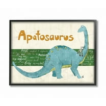 The Kids Room by Stupell Apatosaurus Dinosaur Framed Wall Art by Bealook Kids