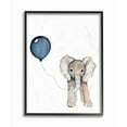 thumbnail image 1 of The Kids Room by Stupell Baby Elephant with Blue Balloon Framed Wall Art by Daphne Polselli, 1 of 5