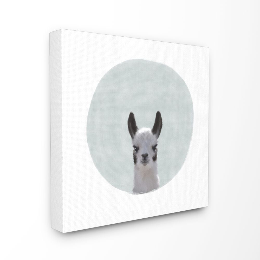 The Kids Room by Stupell Baby Llama Animal Kids Painting XL Canvas Wall Art by Leah Straatsma
