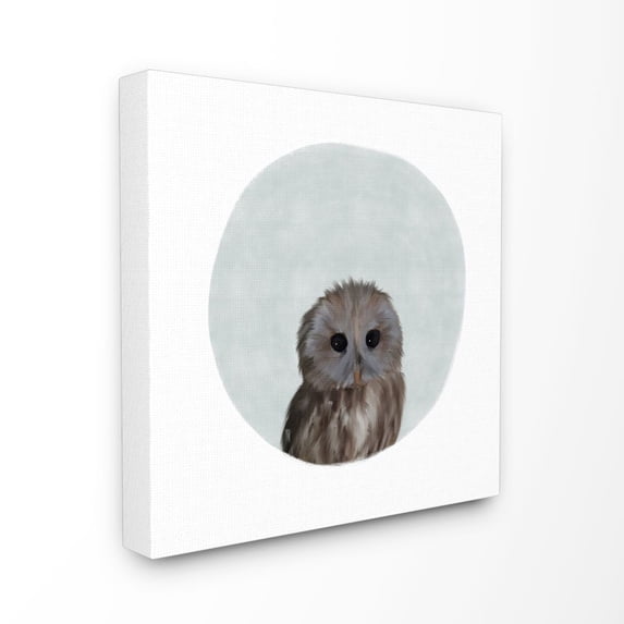 The Kids Room by Stupell Baby Owl Animal Kids Painting XL Canvas Wall Art by Leah Straatsma
