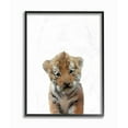 thumbnail image 1 of The Kids Room by Stupell Baby Tiger Animal Kids Painting Framed Giclee Texturized Art by Leah Straatsma, 1 of 3