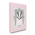 thumbnail image 1 of The Kids Room by Stupell Badger Portrait Pink XXL Stretched Canvas Wall Art, 30 x 1.5 x 40, 1 of 2