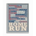 thumbnail image 1 of The Kids Room by Stupell Baseball Typog Denim Feel Framed Wall Art by Erica Billups, 1 of 1