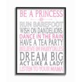 thumbnail image 1 of The Kids Room by Stupell Be a Princess Pink Typog Framed Wall Art by Susan Newberry Designs, 1 of 6